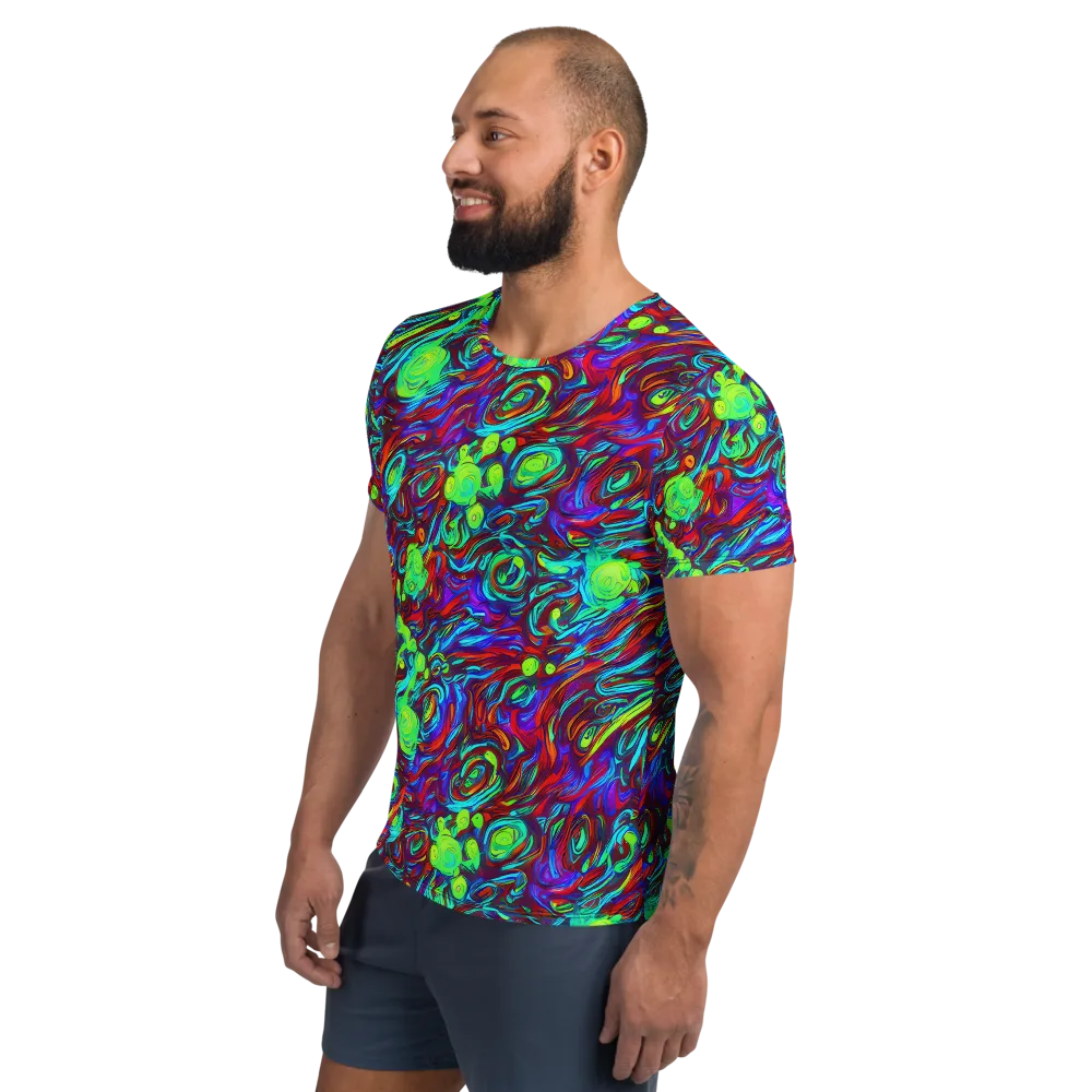 Limewave on Men's Athletic T-Shirt — Left