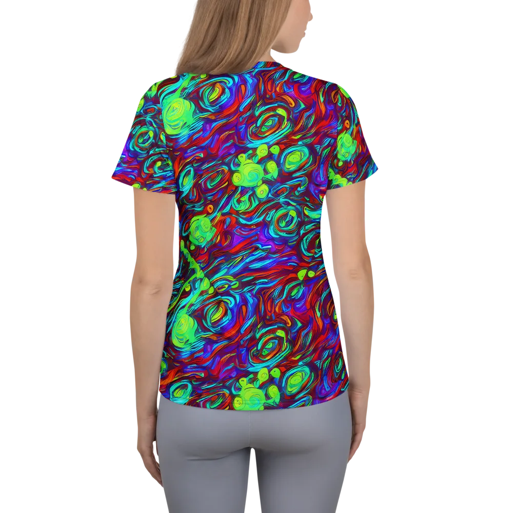 Limewave on Women's Athletic T-Shirt — Back