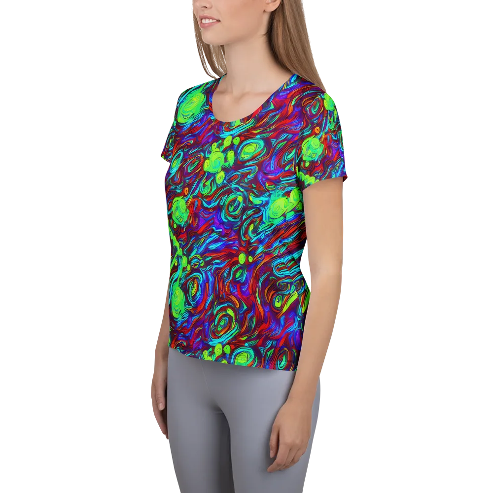 Limewave on Women's Athletic T-Shirt — Left