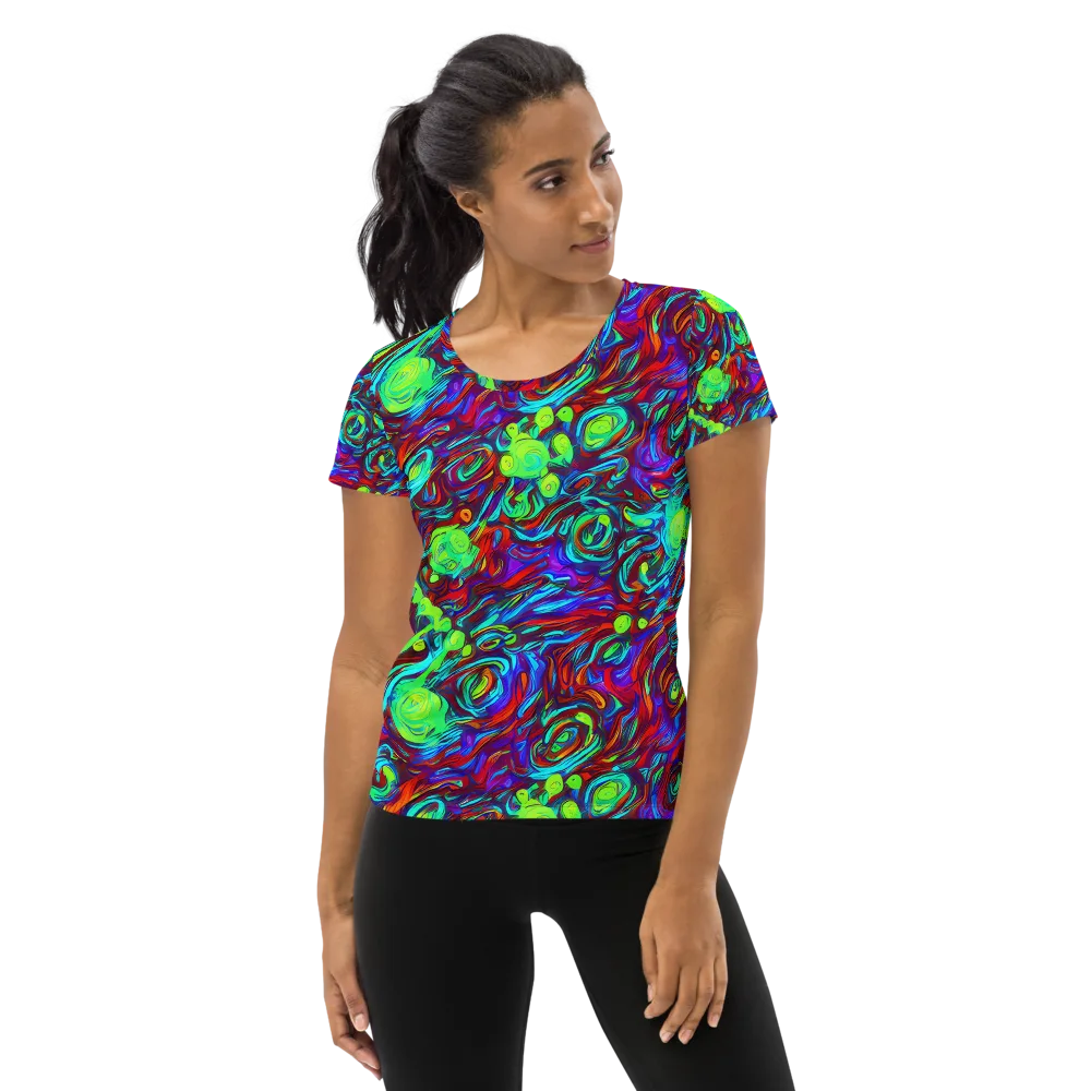 Limewave on Women's Athletic T-Shirt — Front