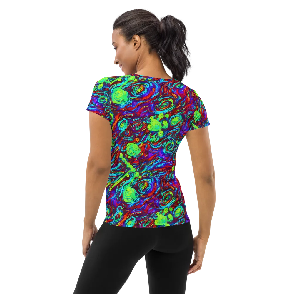 Limewave on Women's Athletic T-Shirt — Back