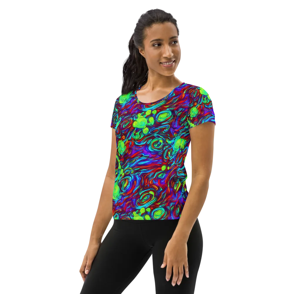 Limewave on Women's Athletic T-Shirt — Left