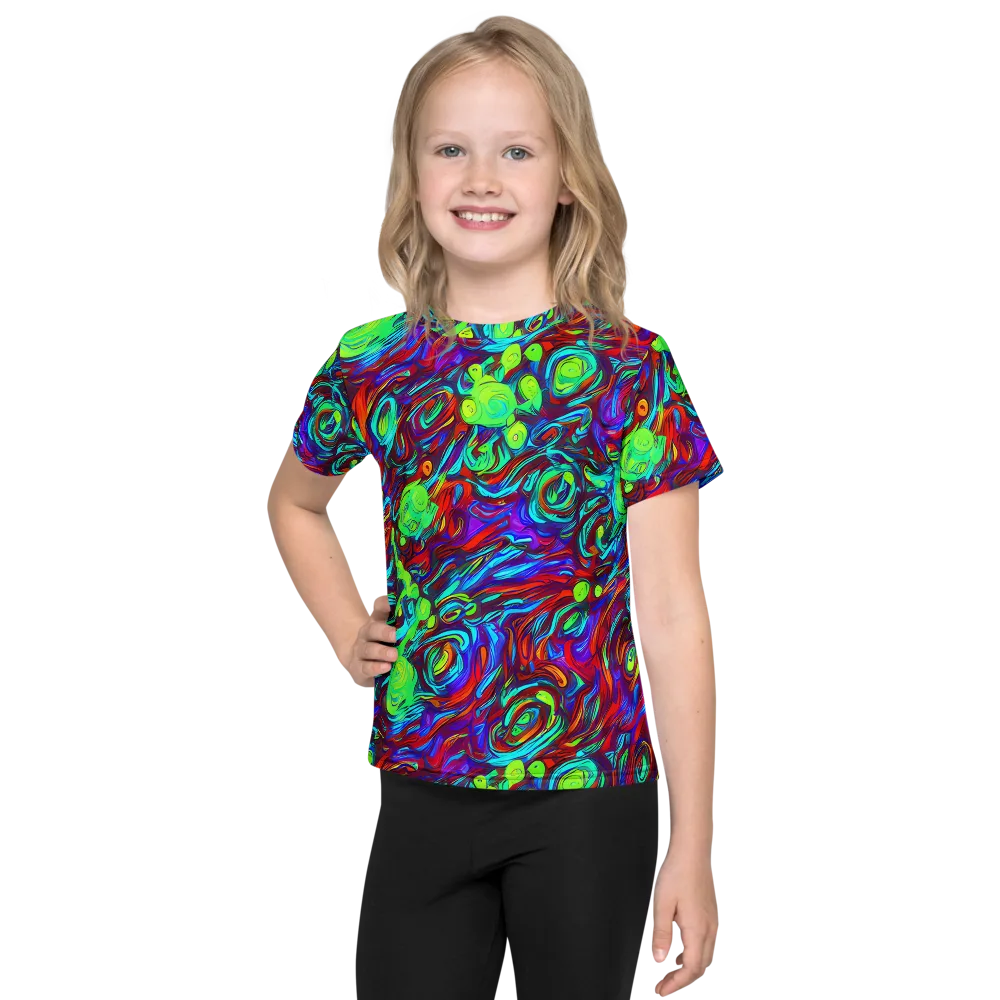 Limewave on Kids Crew Neck T-Shirt — Front