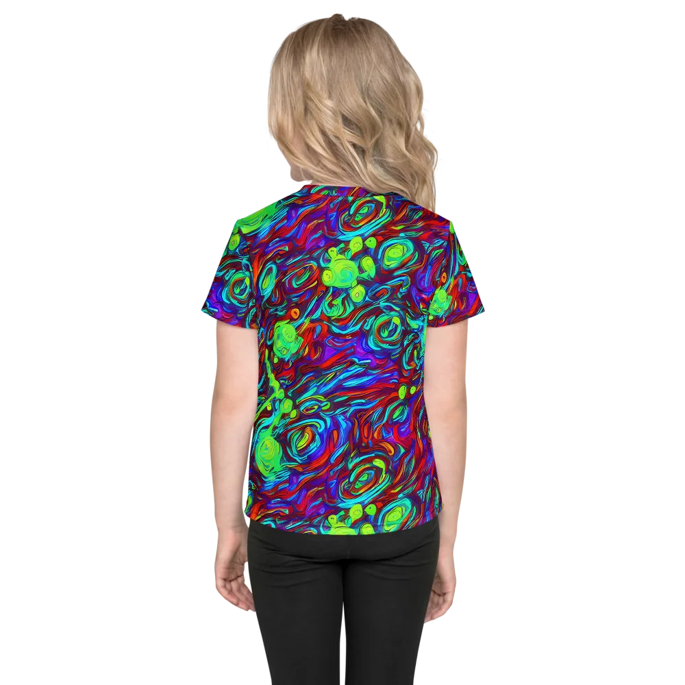 Limewave on Kids Crew Neck T-Shirt — Back