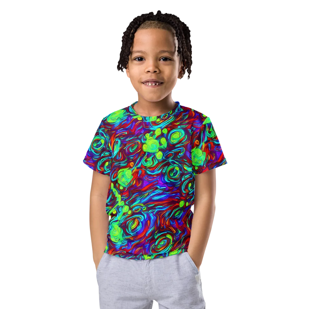Limewave on Kids Crew Neck T-Shirt — Front