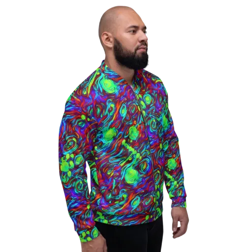 Limewave on a Bomber Jacket