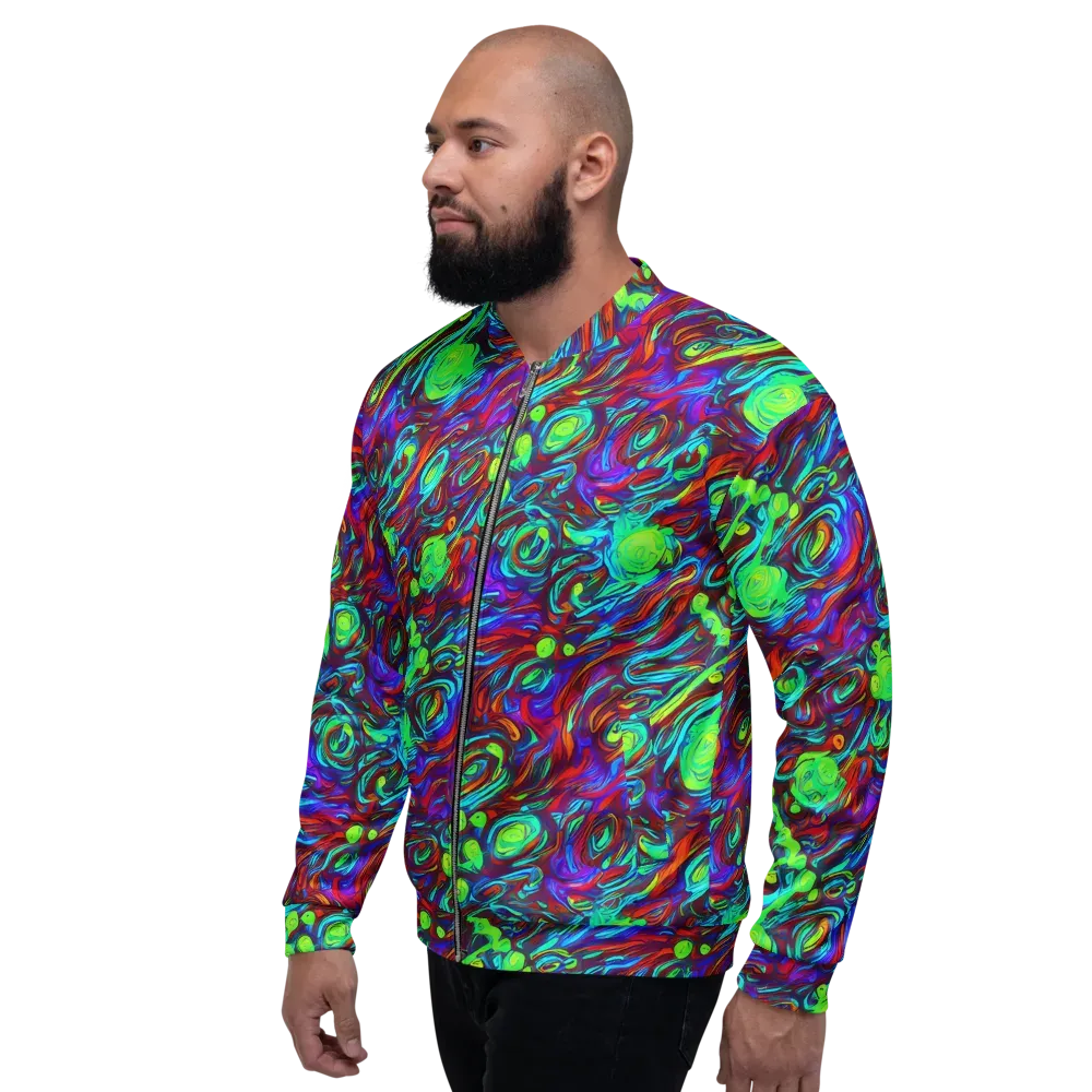 Limewave on Bomber Jacket — Left