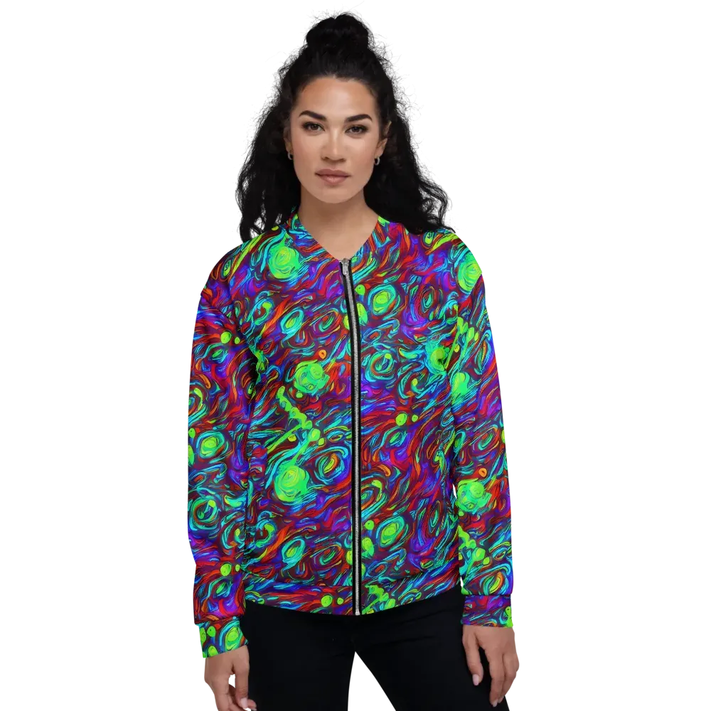 Limewave on Bomber Jacket — Front