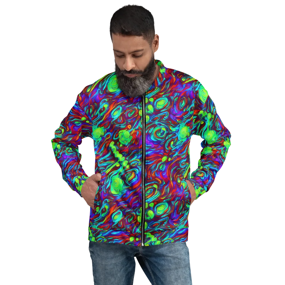 Limewave on Bomber Jacket — Front