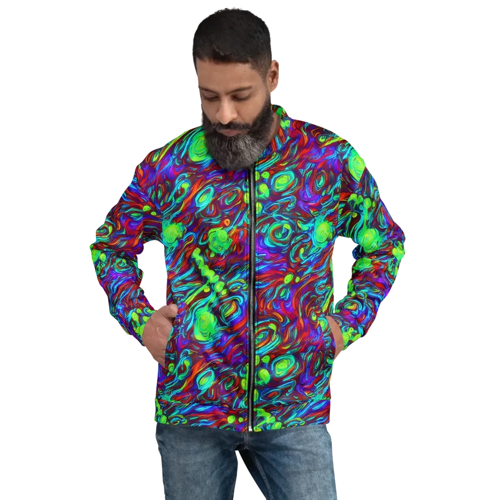 Limewave on Bomber Jacket — Front