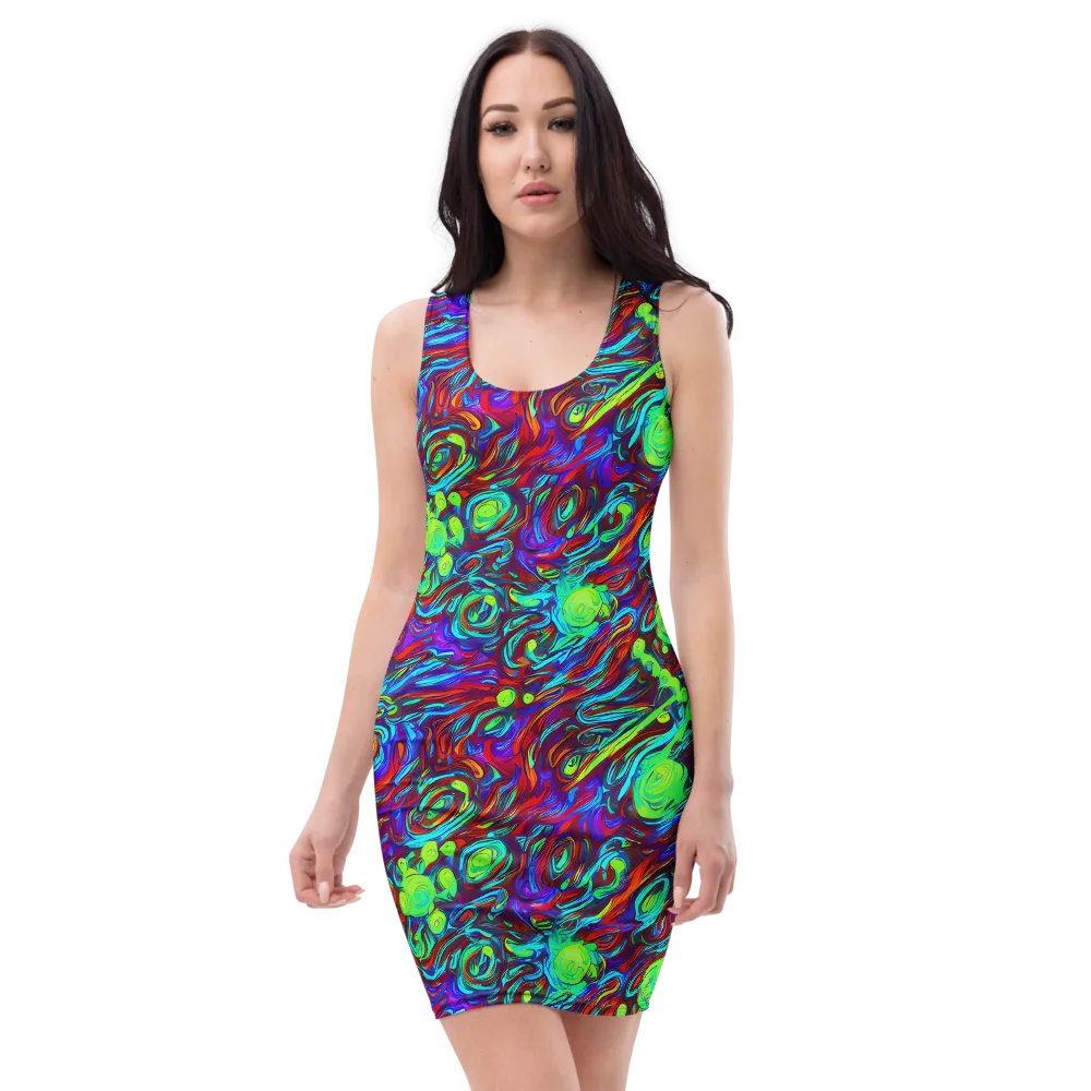 Limewave on Bodycon Dress — Front