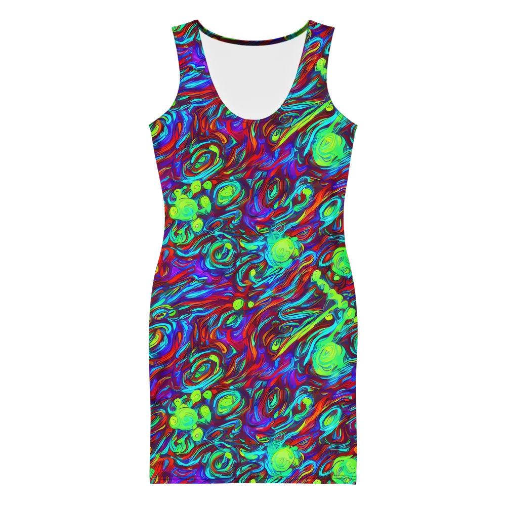 Limewave on Bodycon Dress — Front