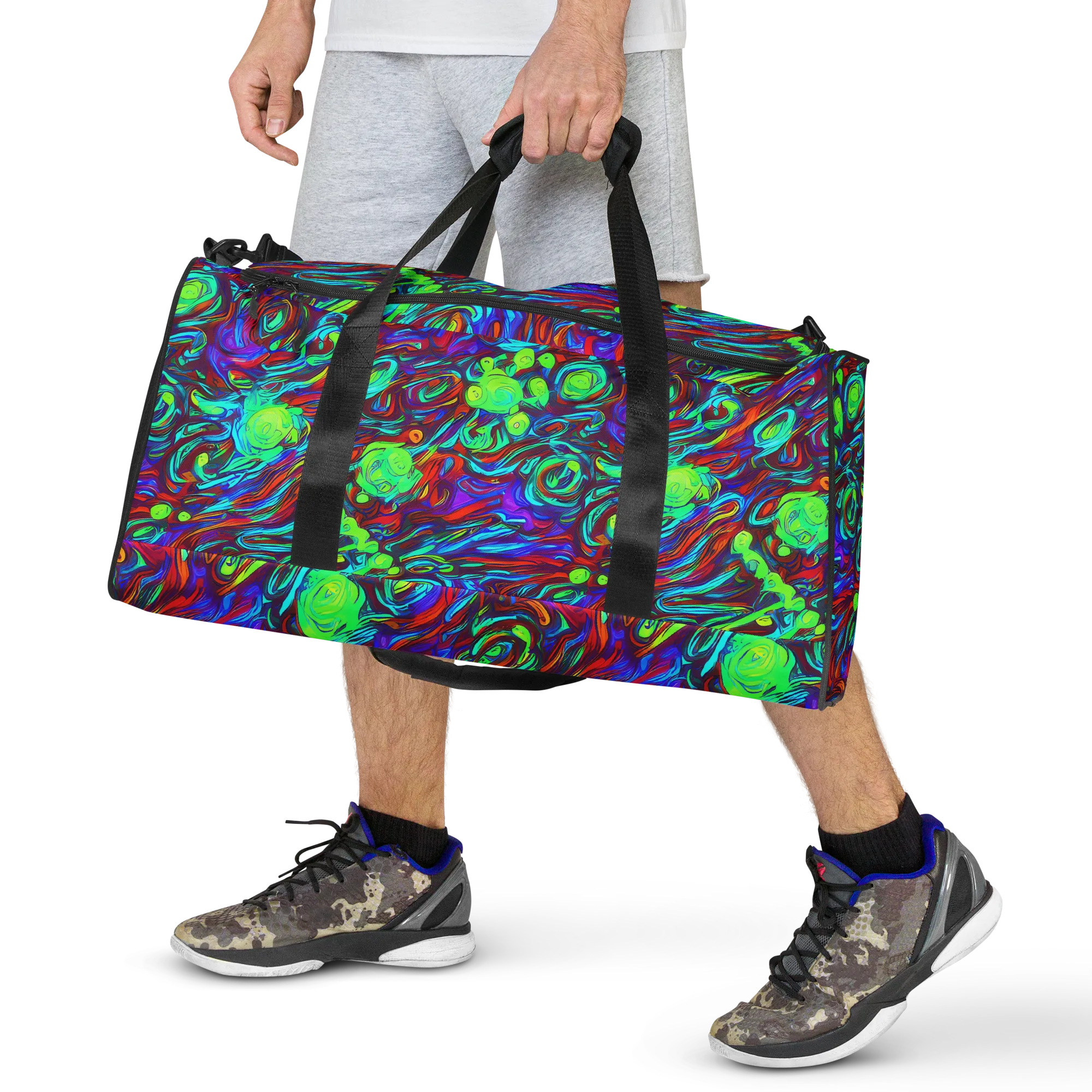Limewave on Duffle Bag — Front