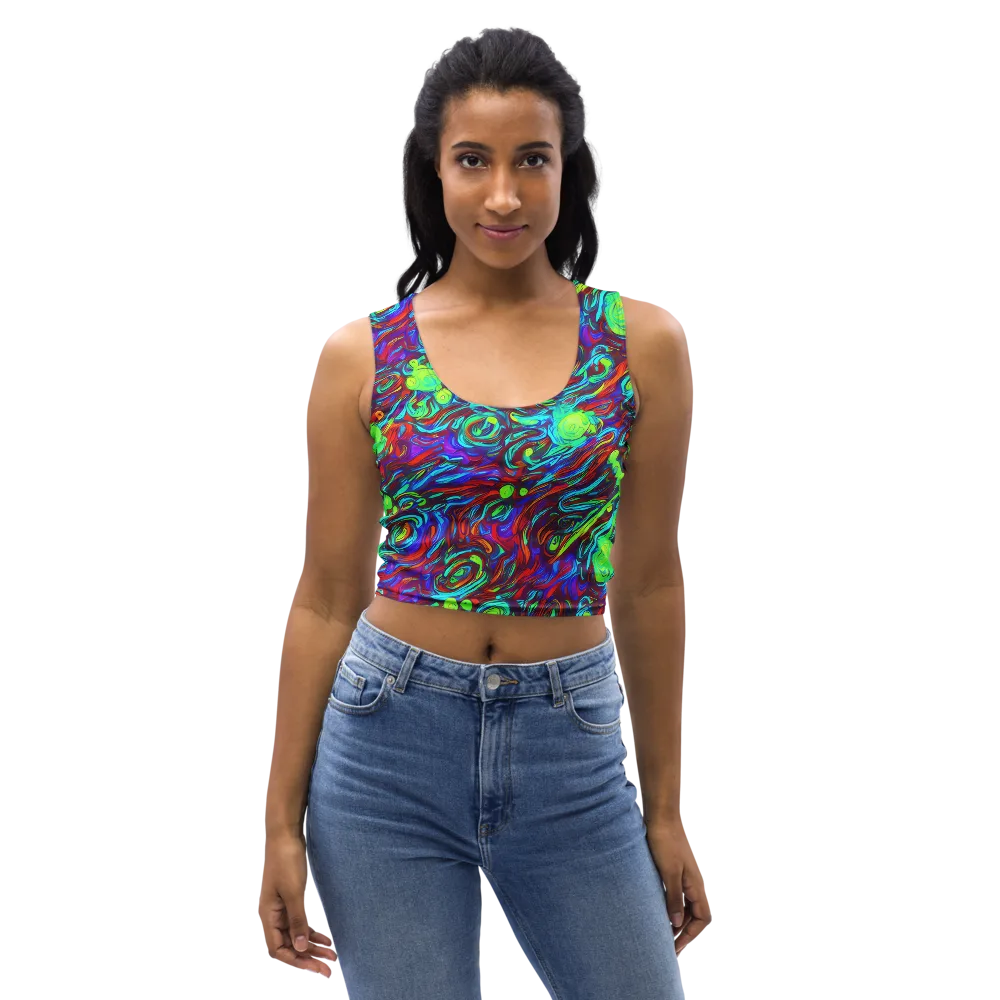 Limewave on Crop Top — Front