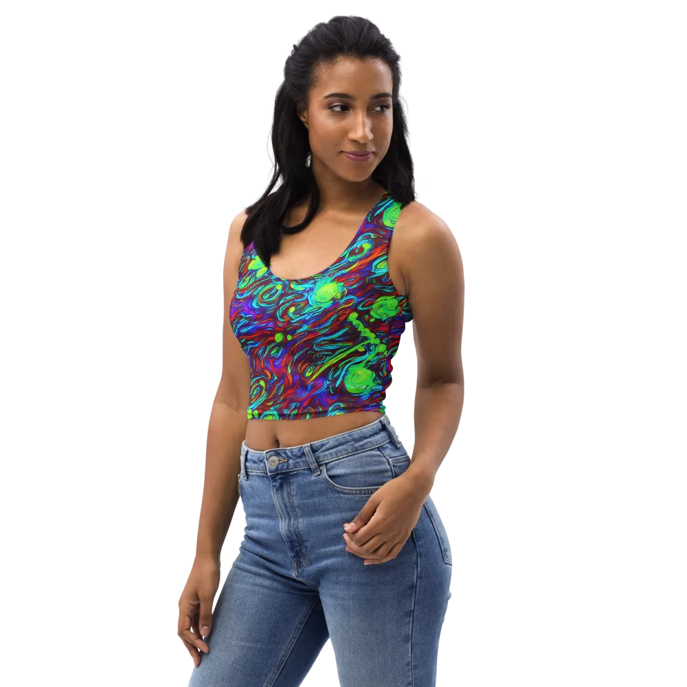 Limewave on Crop Top — Left Front