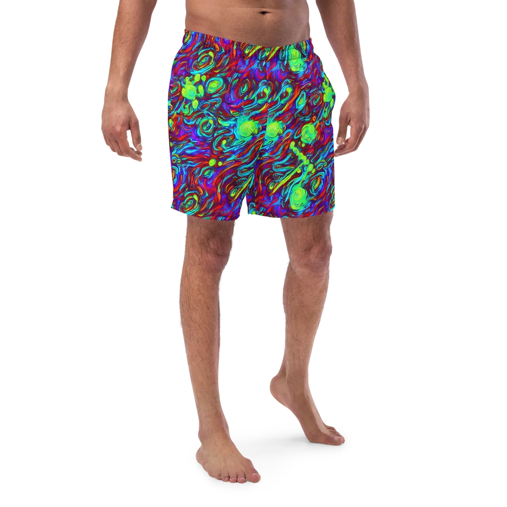 Limewave on Swim Trunks — Front