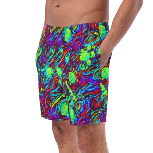 Limewave on a Swim Trunks