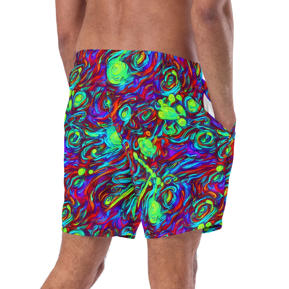 Limewave on Swim Trunks — Right Back
