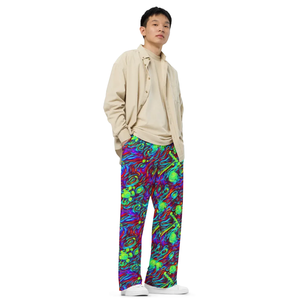 Limewave on Wide-Leg Pants — Right Front