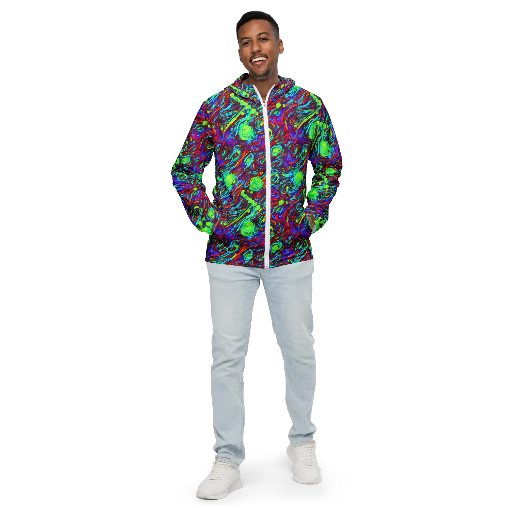 Limewave on Men's Windbreaker — Front
