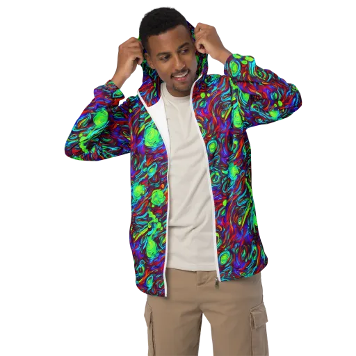 Limewave on a Men's Windbreaker