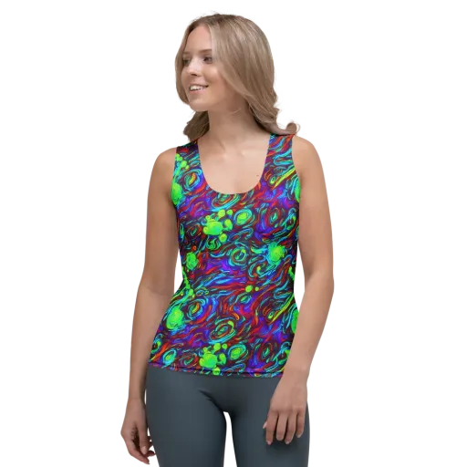 Limewave on a Women's Tank Top