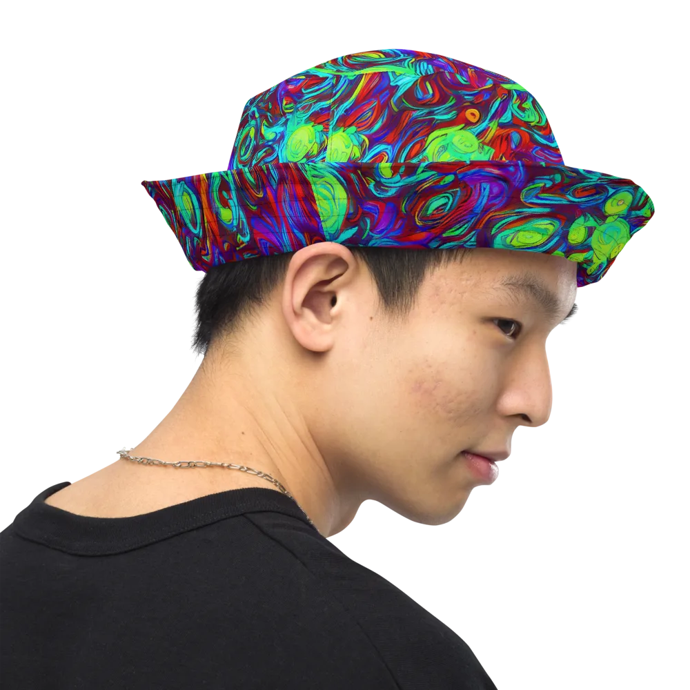 Limewave on Reversible Bucket Hat — Right Outside