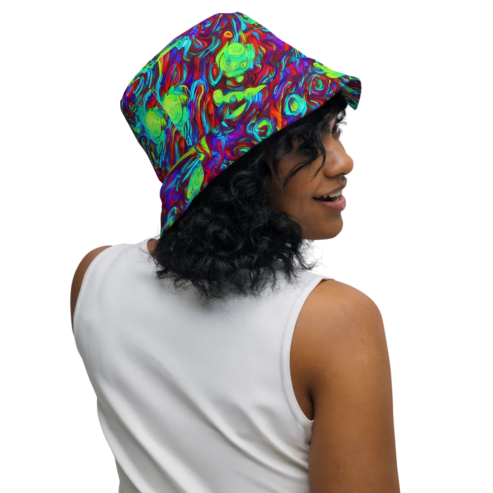 Limewave on Reversible Bucket Hat — Right Outside