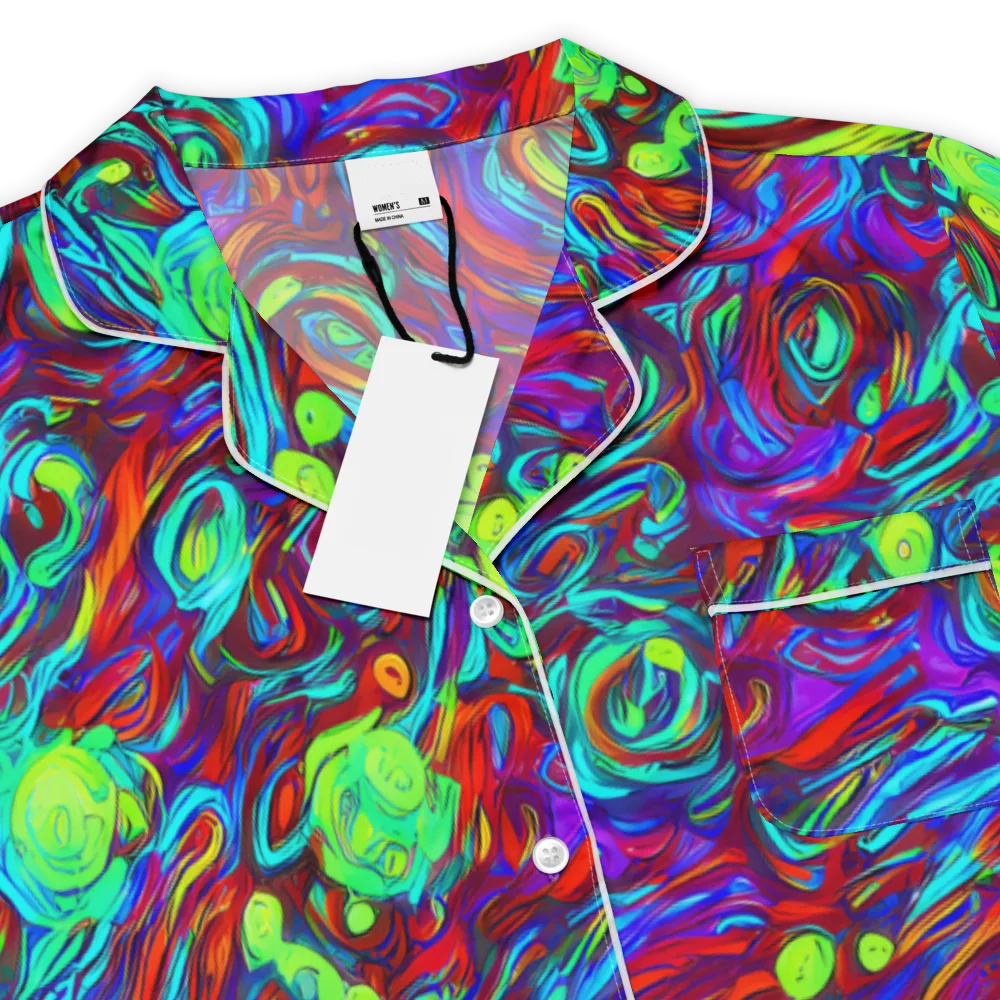 Limewave on Women's Short Sleeve Pajama Top — Product details