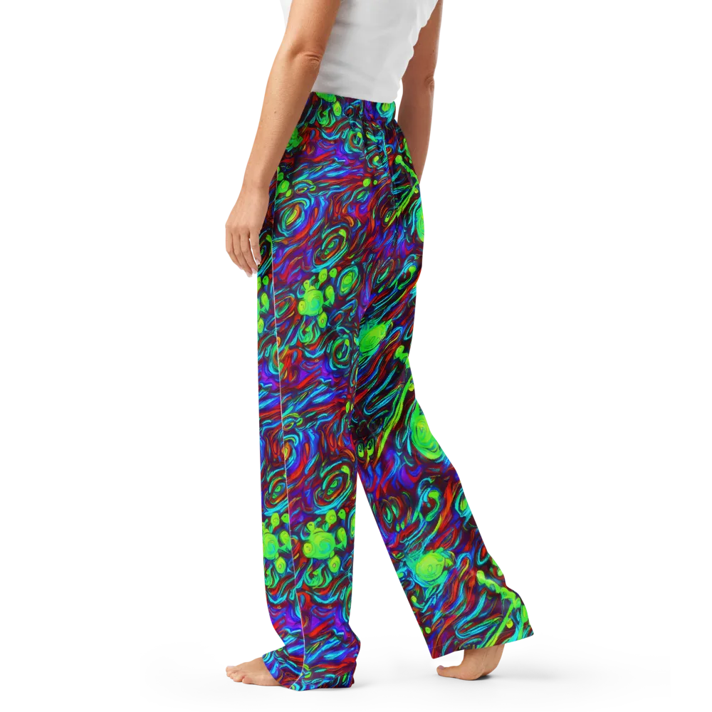 Limewave on Women's Pajama Pants — Left