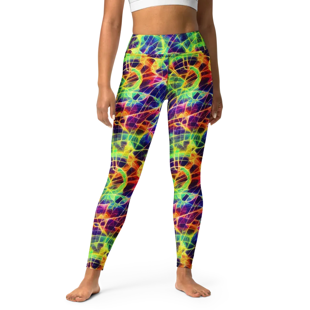 Synthetic Vines on Yoga Leggings — Front
