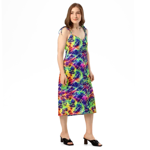 Synthetic Vines on a Slip Dress