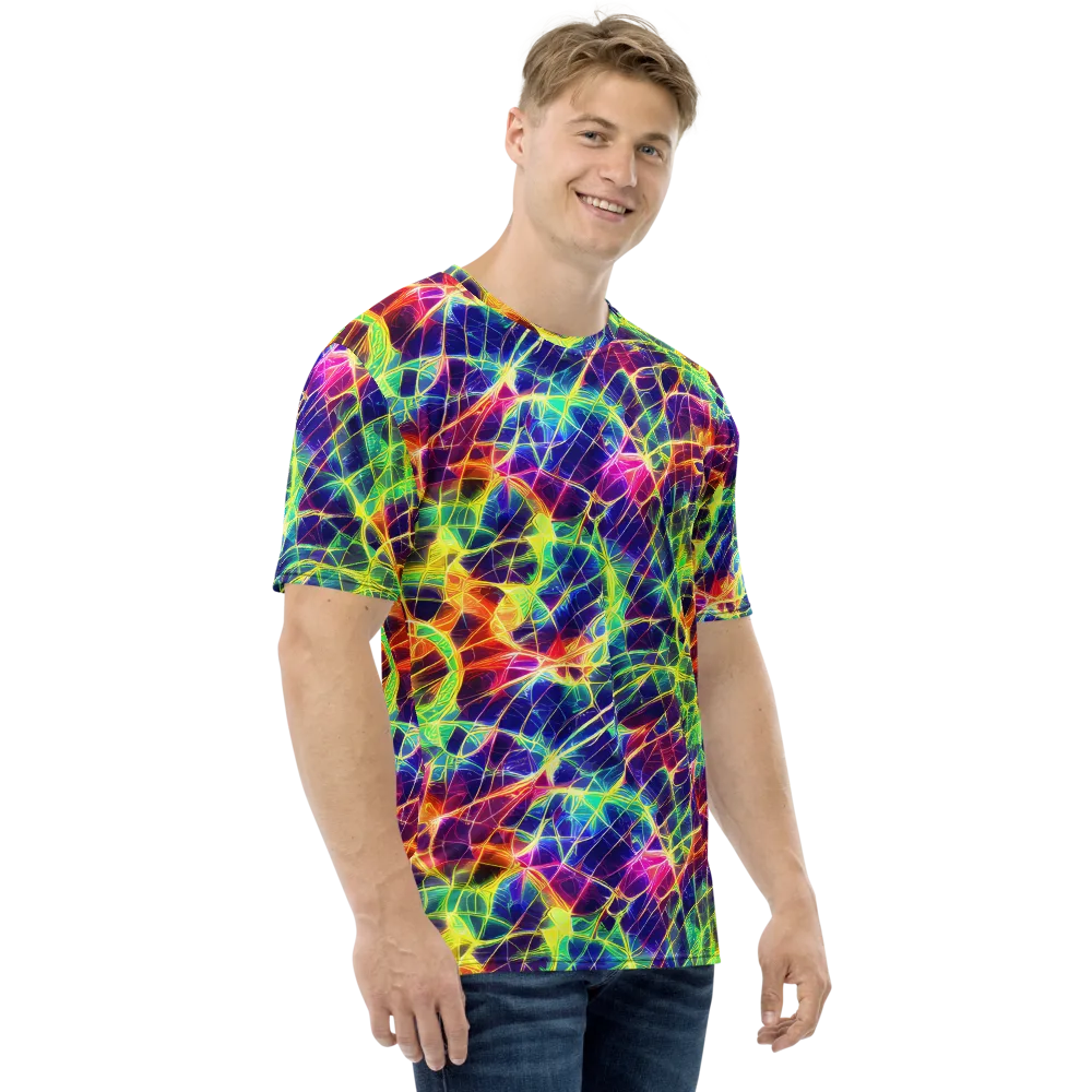 Synthetic Vines on Men's Crew Neck T-Shirt — Right