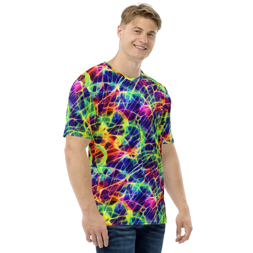 Synthetic Vines on Men's Crew Neck T-Shirt — Right