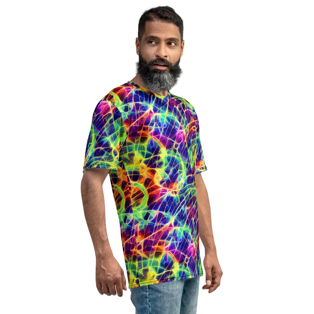 Synthetic Vines on Men's Crew Neck T-Shirt — Right