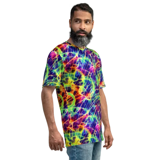 Synthetic Vines on a Men's Crew Neck T-Shirt