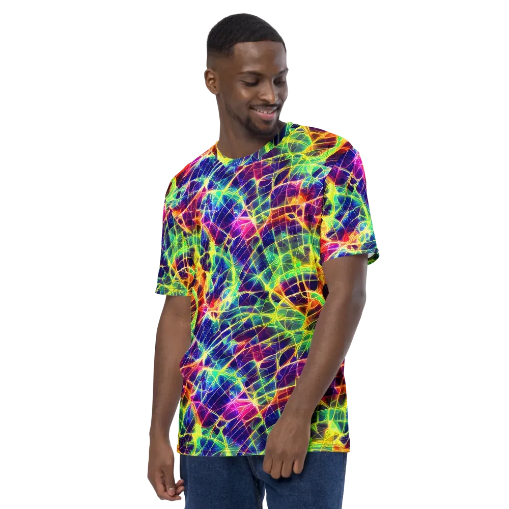 Synthetic Vines on Men's Crew Neck T-Shirt — Left
