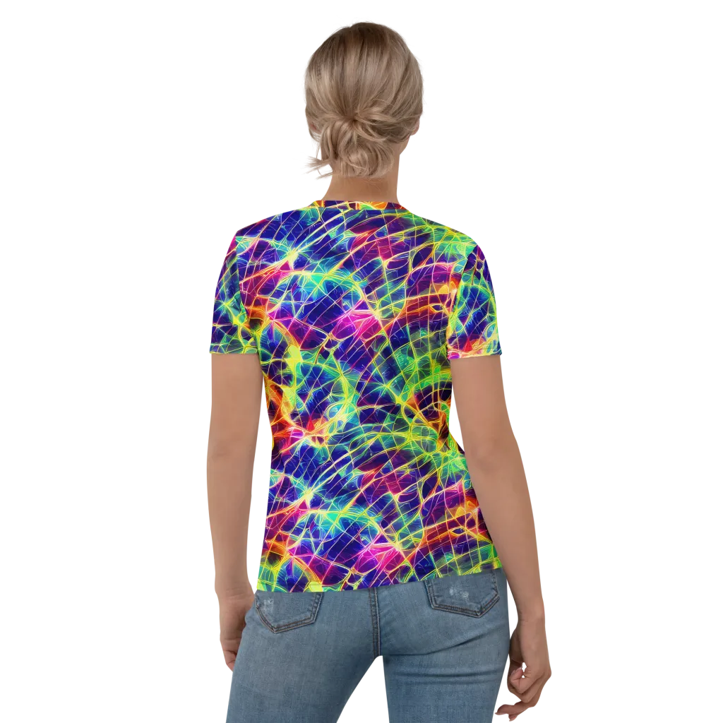 Synthetic Vines on Women's Crew Neck T-Shirt — Back