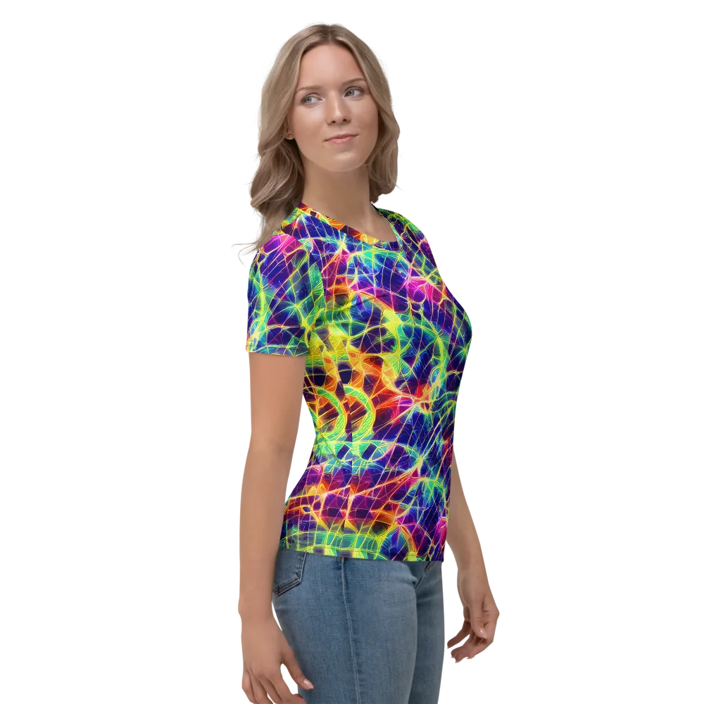 Synthetic Vines on Women's Crew Neck T-Shirt — Right