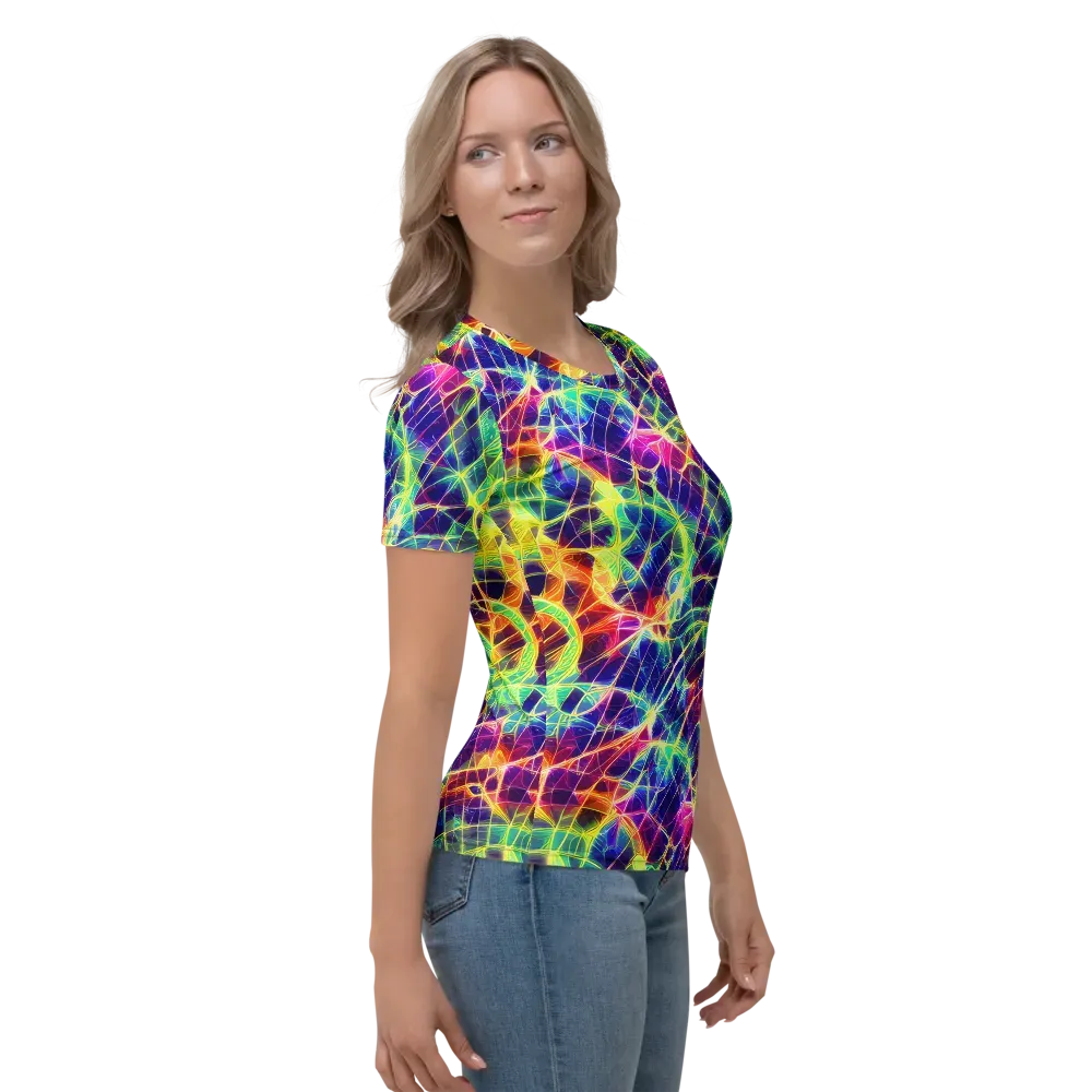 Synthetic Vines on Women's Crew Neck T-Shirt — Right