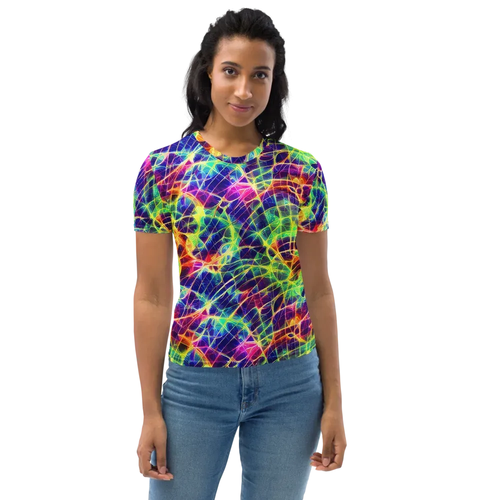 Synthetic Vines on Women's Crew Neck T-Shirt — Front