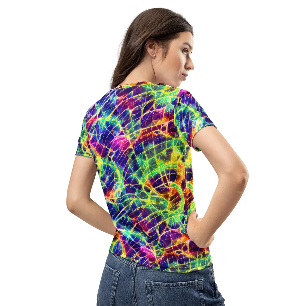 Synthetic Vines on Women's Crew Neck T-Shirt — Back