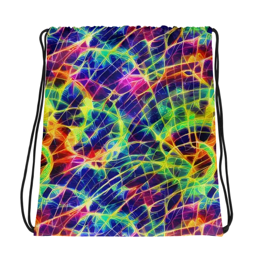 Synthetic Vines on a Drawstring Bag