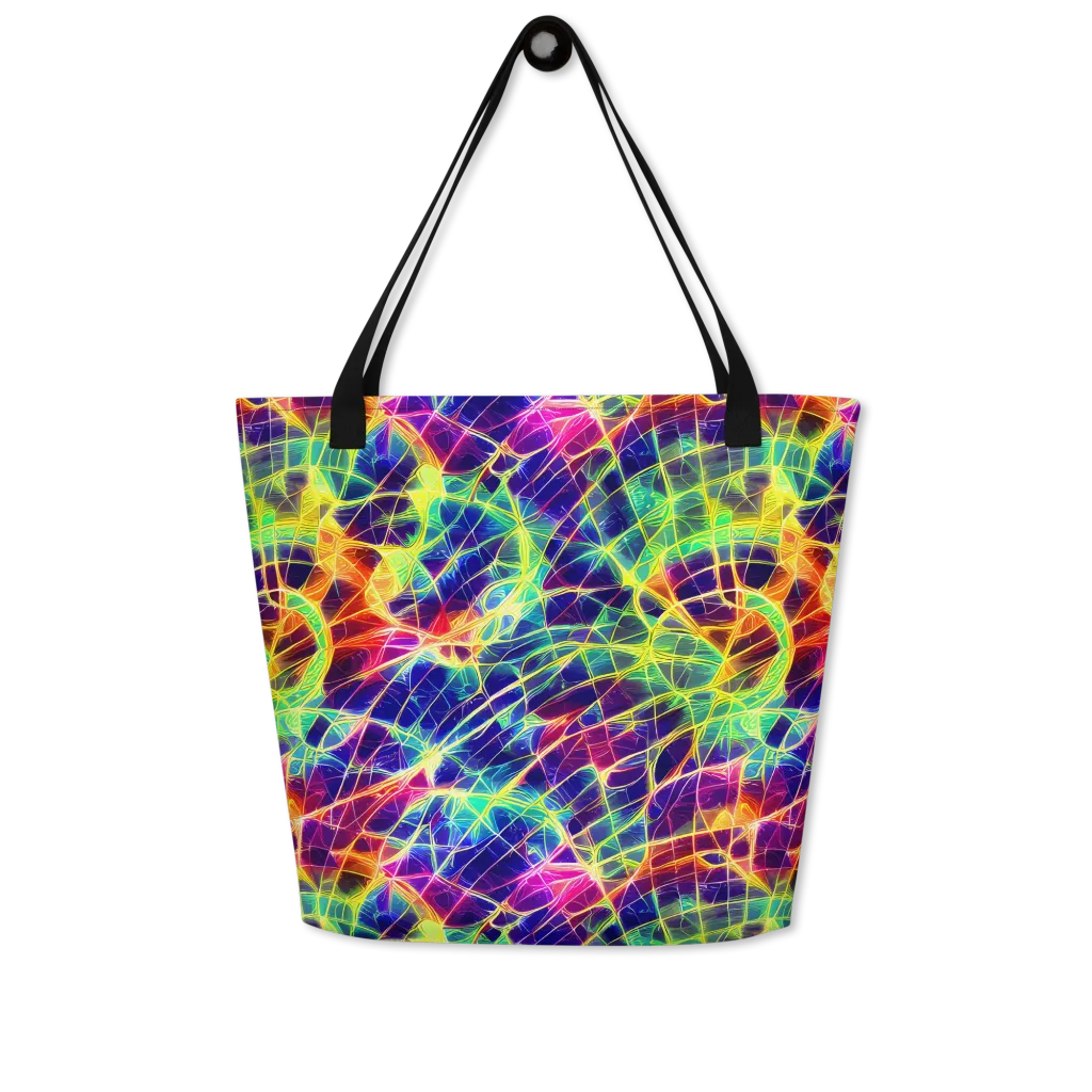 Synthetic Vines on Large Tote Bag W/ Pocket — Front