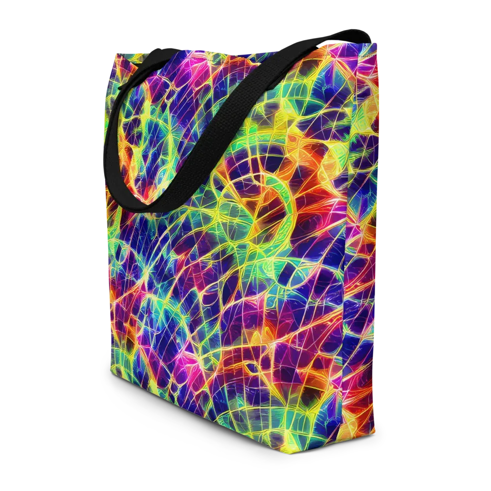 Synthetic Vines on Large Tote Bag W/ Pocket — Front