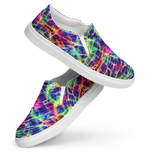 Synthetic Vines on a Women's Slip-On Canvas Shoes