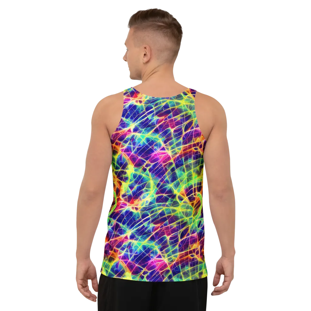 Synthetic Vines on Men's Tank Top — Back