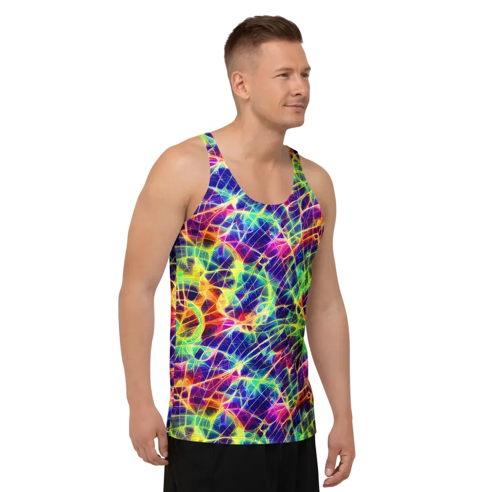 Synthetic Vines on Men's Tank Top — Right Front