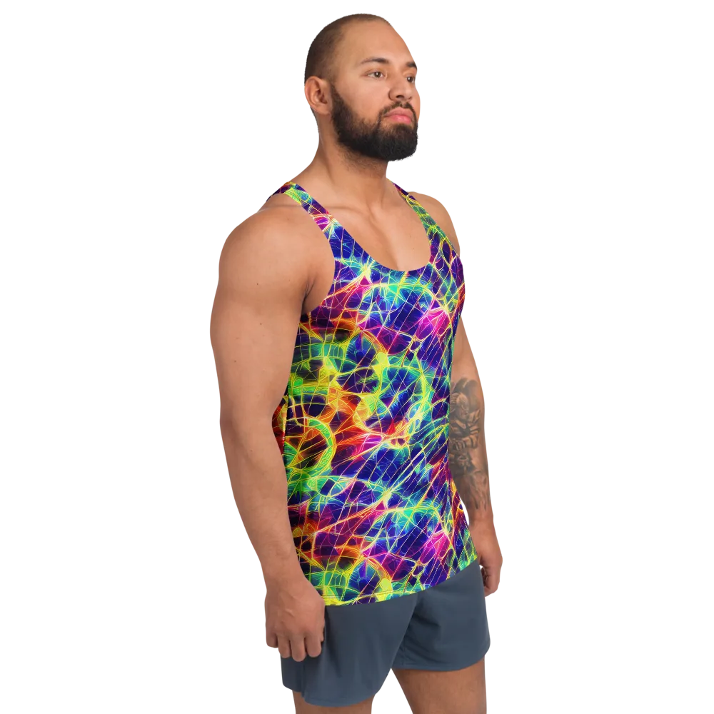 Synthetic Vines on Men's Tank Top — Right Front