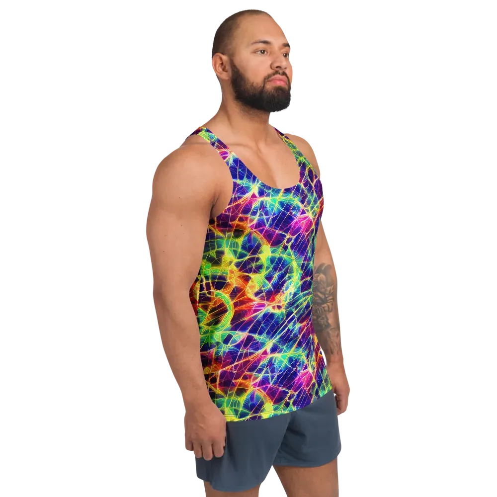 Synthetic Vines on Men's Tank Top — Right Front